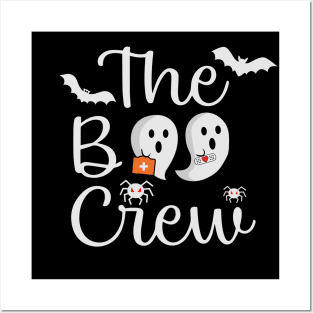 The Boo Crew Funny Bat Halloween Posters and Art